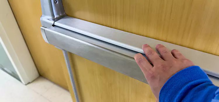 Installing a Push Bar on a Door Rockford
